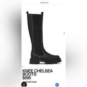 Ganni Knee Chelsea Boots EU 38